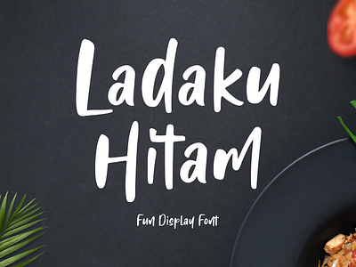 Ladaku Hitam - Handwritten Font 3d animation app art brand design graphic design illustration logo ui