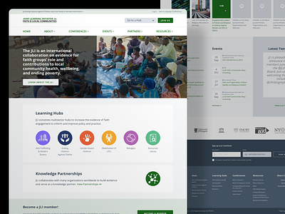 Joint Learning Initiative on Faith & Local Communities Website charity design ui ux web website