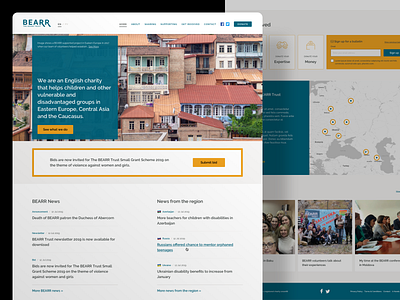 The BEARR Trust Website Design charity design ui ux web website