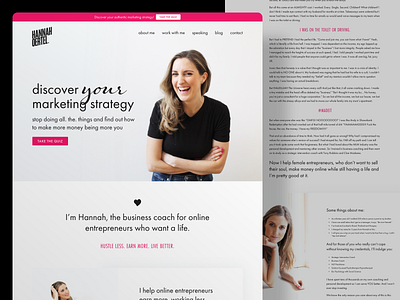 Hannah Oertel Website Design design ui ux web website