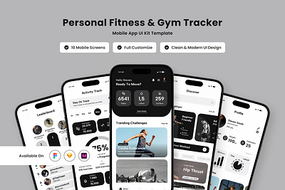 Unleash Your Fitness Potential with a Powerful Tracking App UI 3d animation branding graphic design logo motion graphics ui