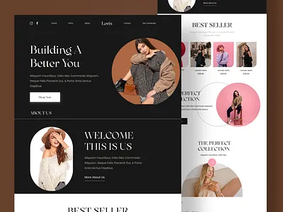 Lookbook Store animation apparel brand design design ecommerce fashion app fashion brand fashion web figma mockup graphic design landing page lookbook outfits psd mockup style ui web design website