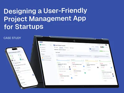 User-Friendly Project Management App for Startups agile dashboard figma kanban mobile app product design project management roadmap saas design scrum uidesign