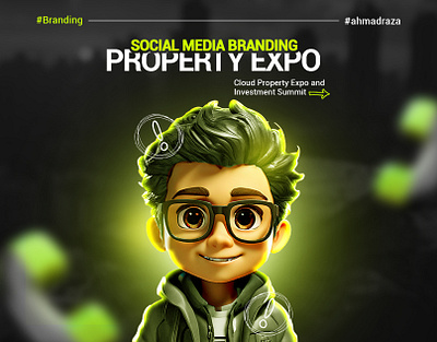 Social Media Branding For Cloud Property Expo fresh graphic design minimal modern new property social media post