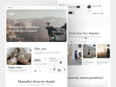 Wellness and mental health Website aesthetic aestheticdesign branding cleanui design designcommunity designinspiration designtrends figma graphic design graphicdesign logo modernweb productdesign typography ui uidesign userexperience visualstorytelling webdesign