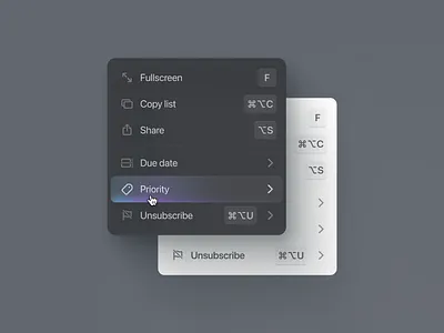 Menu Hover ui