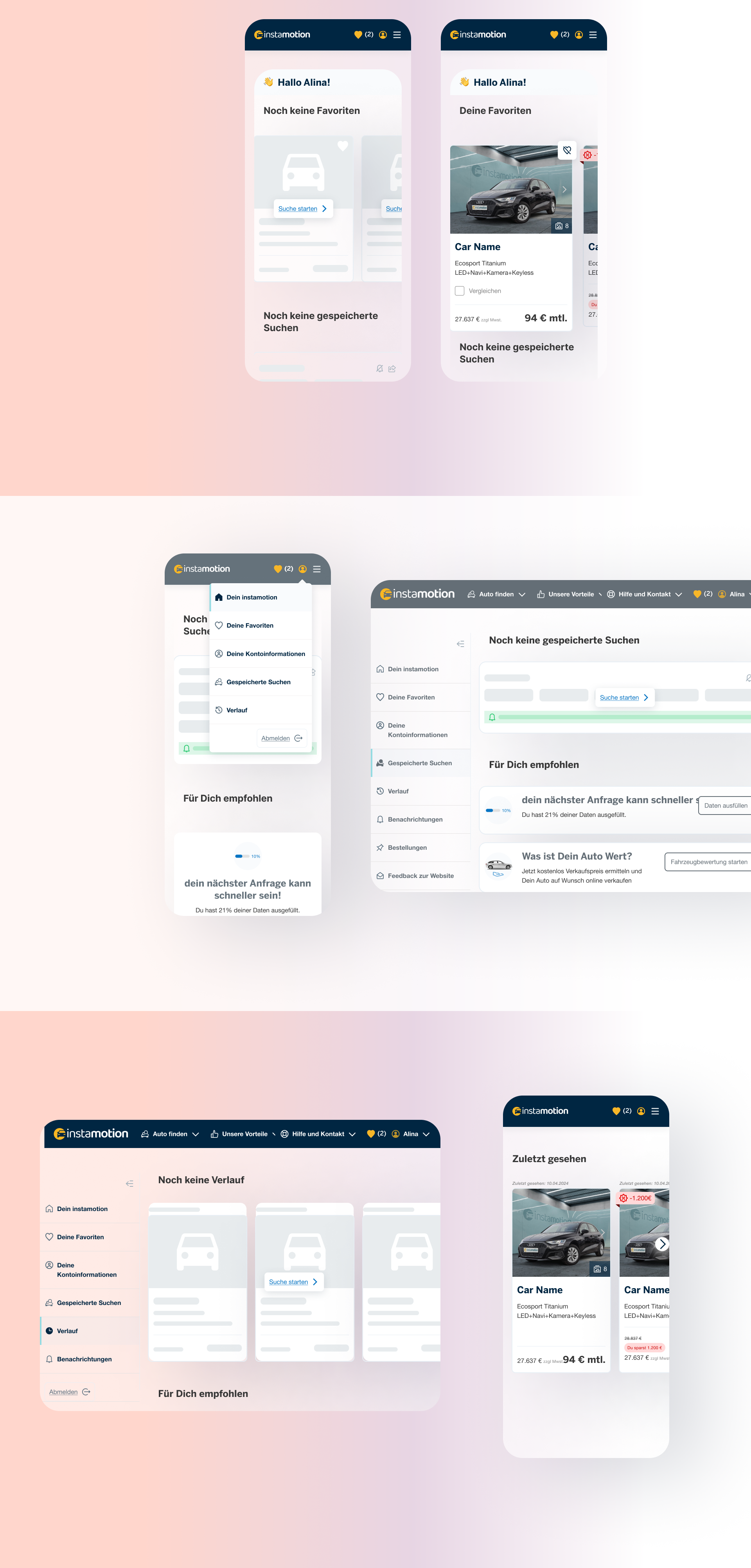 Example of Ecommerce Login Area