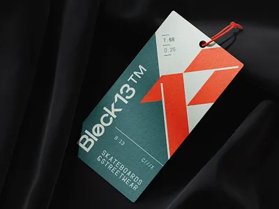 Block13 Label Tag 13 block brand fashion label logo print skate skateboard streetwear symbol tag utilitarian wear