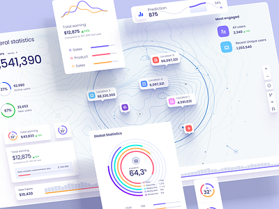 Orion UI kit for Figma 3d animation area chart charts dashboard data dataviz desktop global infographic local map pin service statistic tag template ui widgets