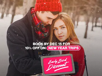 New Year Honeymoon Special Ads Creative couple special ads honeymoon creative new year special social media post