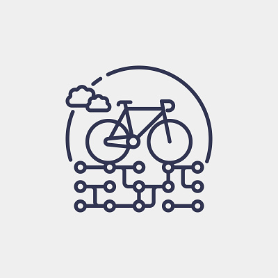 Electric Bicycle Technology icon design graphic design icon illustration logo road transport