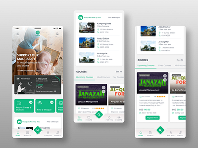 Proposal for revamping muslim.sg mobile app design mobile muslim prototyping religious revamp ui ux