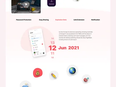 Sweet Share Vr2 Landing page app download landing page sharing upload web design