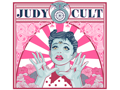 JUDY CULT bandposter illustration illustrator judygarland logodesign music art posterdesign vancouver