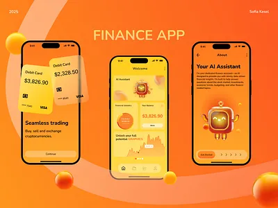 AI-Powered Financial App Design - Fintech Mobile App ai application branding character design design finance app finance inspiration fintech app fintech mobile app graphic design logo mobile app mobile app design ui ux