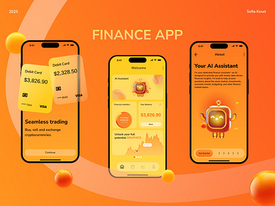 AI-Powered Financial App Design - Fintech Mobile App ai application branding character design design finance app finance inspiration fintech app fintech mobile app graphic design logo mobile app mobile app design ui ux