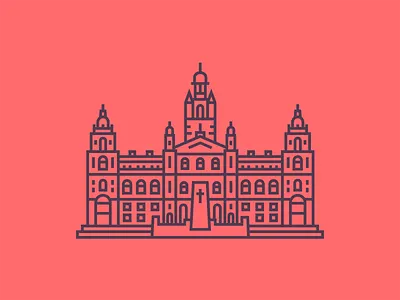 European Landmark #01 branding build building europe geometry icon icon design landmark line line art linework outline outline icon outline icons outlined