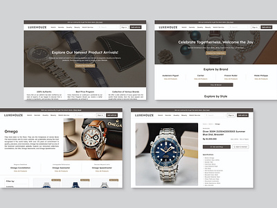 Lexehouze - Luxury Marketplace designinspiration ecommerce ecommerceux luxuryecommerce minimalistdesign productdesign responsivedesign shoppingexperience uidesign uxdesign webdesign