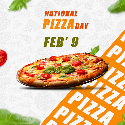 I Just Designed Poster for National Pizza Day✨️ adobe photoshop advertisement branding digital ad graphic design photoshop pizza pizzaday poster poster design product manipulation social media post