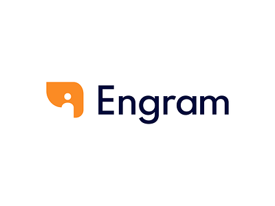 Engram Logo Design - Elephant Head / Human Figure / Person animal animals appicon brand branding clever creative design elephant icon icons identity logo logodesign logotype modern vibrant digital nature negative space software startup symbol tech fintech technology