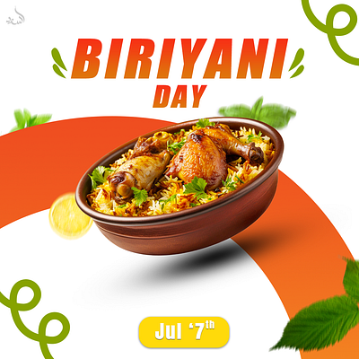 🔥 Celebrate Biriyani Day with a Feast! 🍛 adobe photoshop advertisement banner biriyani biriyani day branding design graphic design poster product manipulation social ad social media poster social poster