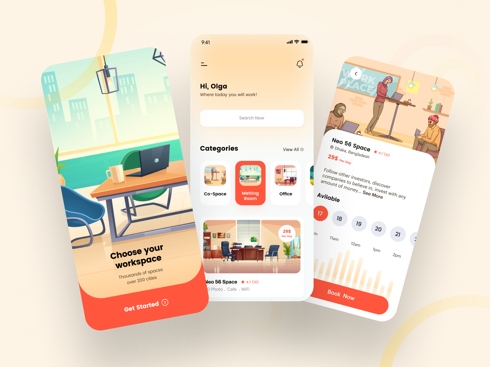 Example of Professional Mobile App UI Design