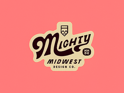 Mighty - Colorful Logo Design brand identity branding branding design colorful creative design logo logo design logo mark logotype logotype design midwest mighty mighty logo pink pink palette typo typography visual identity visuall