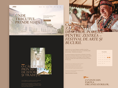 Conacul Zăgujeni architecture creativedirection cultural heritage historical landing page manor product design ui web design