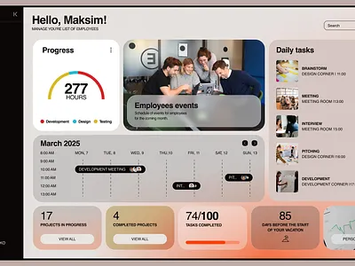 ORGLINE Workspace app ui ui design