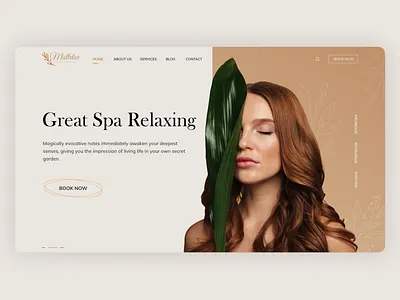 SPA WEBSITE beauty website branding ecommerce homepage inspiration spa ui ui web ui web design ux website website design