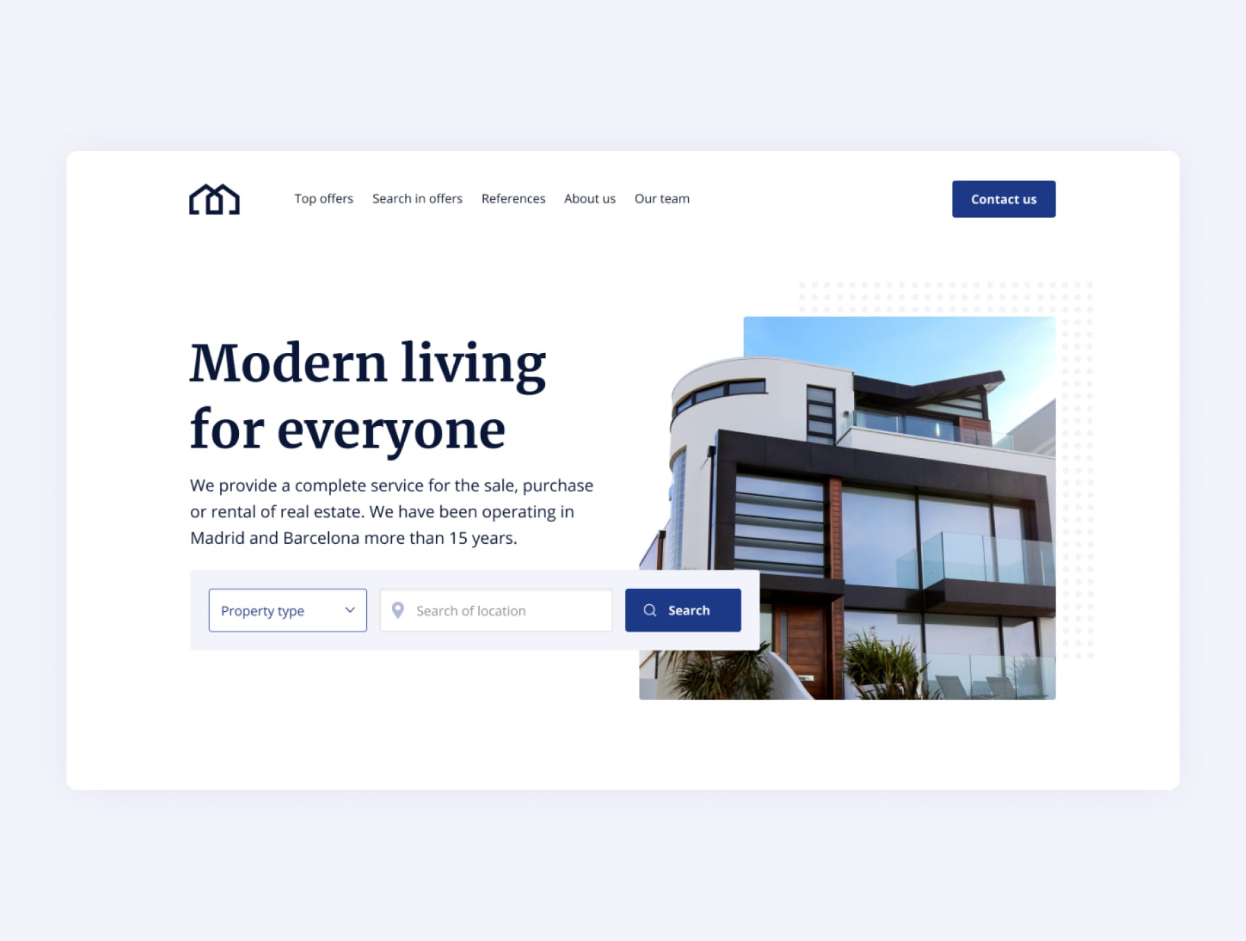 Example of Figma To Word Press Landing Page
