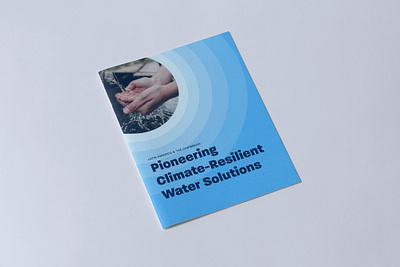 Water Solutions - Brochure Cover brochure design cover design creative editorial design graphic design printing typography