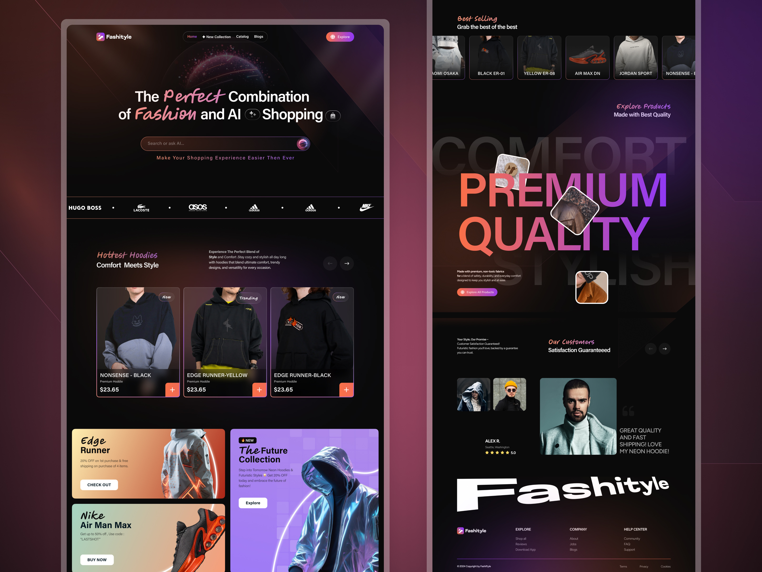 Example of Landing Page Design UI/UX