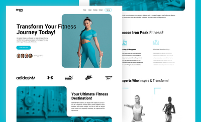 🔥 Get Stronger, Fitter & Healthier – Your Fitness Journey Start creativeui designinspiration designthinking digitaldesign interfacedesign logo modernui ui uidesign usercentereddesign uxdesign uxtrends webdesign webux