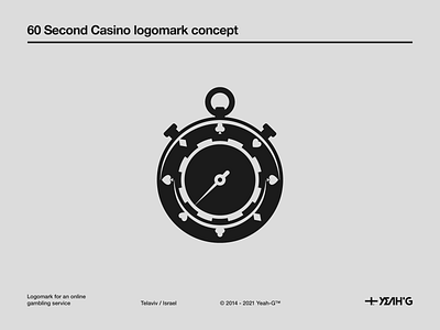 60 Seconds Casino brand identity branding branding concept branding design branding inspiration casino casino art casino games logo logo design logo design branding logo designer logo designers logo designs logodesign logomark logos logotype stopwatch symbol