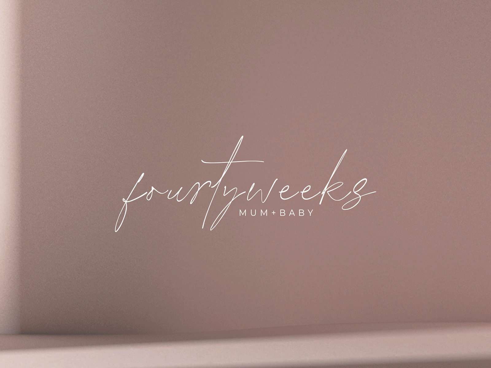 Fourtyweeks branding design cover book editorial design editorial layout elegant design femenine layoutdesign logotype