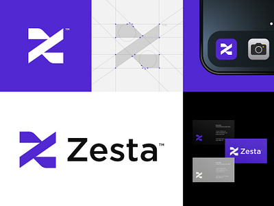 Zesta Logo branding design letter z logo mark monogram ui z zesta