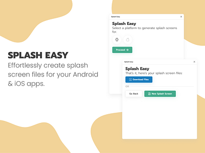 Splash Easy - Effortless splash screens for your apps android figma figma plugin ios mobile app design mobile design plugin splash screen splash screen design