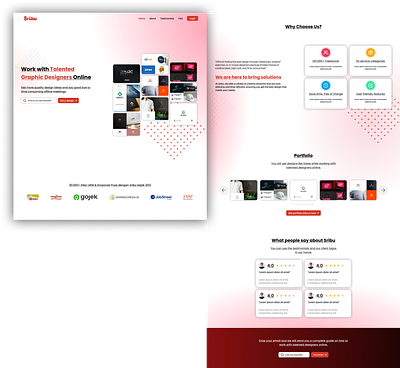 Sribu Landing Page landing page ui website