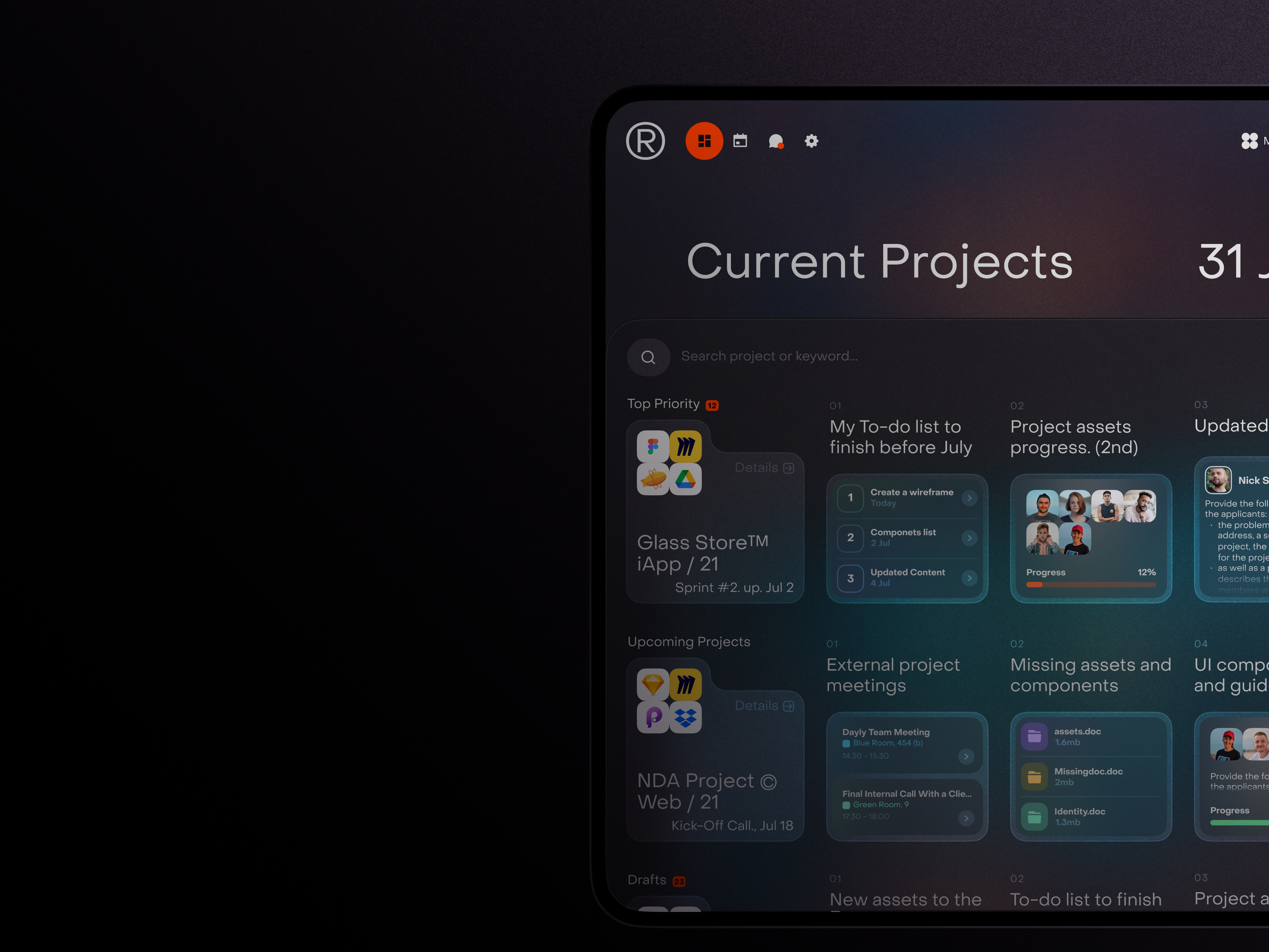 Project Management System by Nikita Strunkis for Fireart Studio on Dribbble