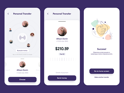 Mobile Banking App app bank banking app banking ui cards colorful colors concept design illustration interface list view typography ui ux