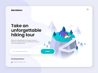 Hiking Tour - Landing page design 2021 2021 design 2021 trend clean design designs germany landing landingpage landscape minimal modern ui uiux ux web web design webdesign website website design