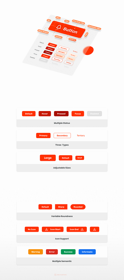 Single UI - Buttons app branding design design system ui