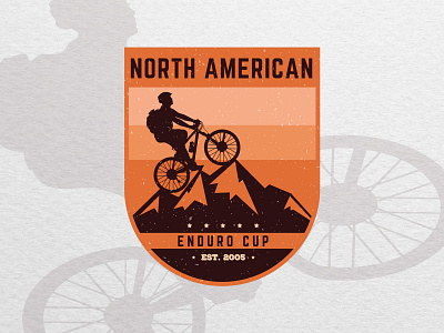 Badge logo design for a mountain bike club "North American" badge design badge logo bicycle bike bike logo biker biking brand designer branding graphic designer logo designer logo ideas logo maker logo type mointaineer mountain mountain bike mountain logo vintage design vintage logo