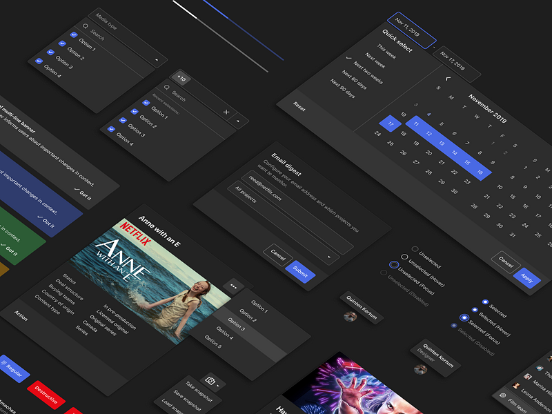 Netflix Design System figma netflix system design