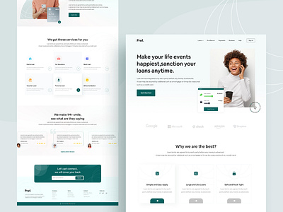 Pref || Fintech Landing Page 2021 2021 design 2021 trend antor bank bank app banking banking app business clean ui colorful design finacial finances fintech landing page typography ui web web templates