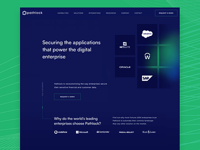 Pathlock – Responsive website design fresh gradient hero homepage it minimal minimalist modern project responsive safety security ui web webdesign website