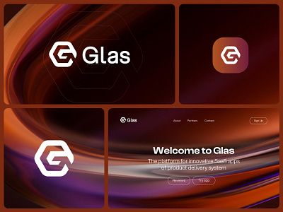 Glas - SaaS app logo ai app app logo applogo brand identity branding branding agency brown design glass letter g logo logodesign modern logo saas saasapplogo techlogo ui