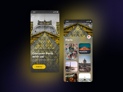 Travel Guide App app app design app ui app ui design app ui ux design mobile mobile app mobile ui ui