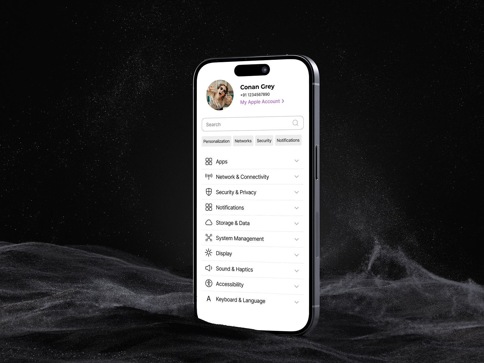 iPhone Settings 007 app dailyui design iphone settings ui ux